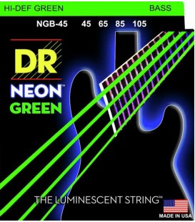 DR Neon Green NGB45 electric bass strings set