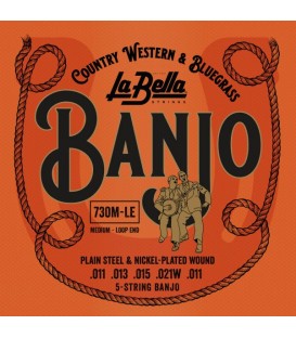 Juegos cuerdas Banjo La Bella 730M 5 cuerdas