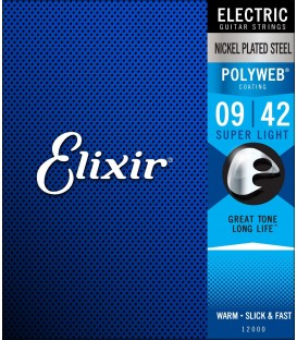 Elixir 12000 9-42 Electric guitar Strings