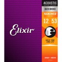 Elixir 11052 Nanoweb 12-53 acoustic guitar Strings