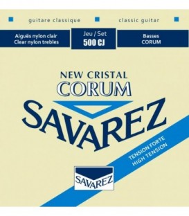 Juego cuerdas clásica Savarez Corum New Cristal azul 500CJ