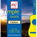 Juego cuerdas timple Royal Classics Carbon TC80