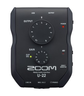 Interface de audio Zoom U-22