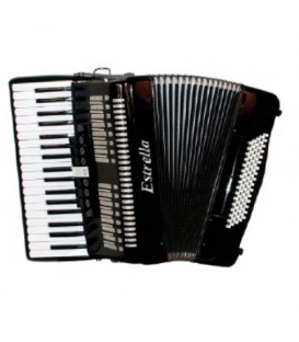 Estrella 37/80 black accordion