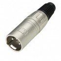 Adam Hall connector XLR Plug male silver 7899